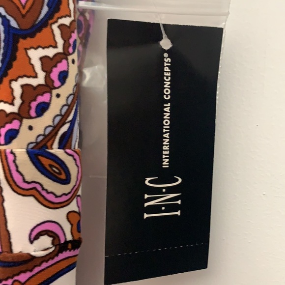 INC Strappy Maxi Dress. Black, Pink, Burgundy. Size M NWT #001 - Picture 3 of 8